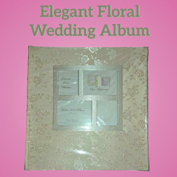 Elegant Gold Wedding Engagement Memories Photo Album 300 4x6